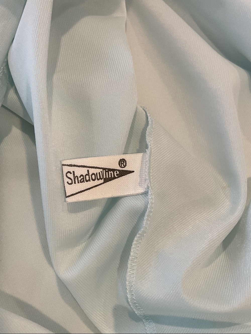 SHADOWLINE Lace-Trim Blue Women's Sleep Chemise Robe - Picture 11 of 12